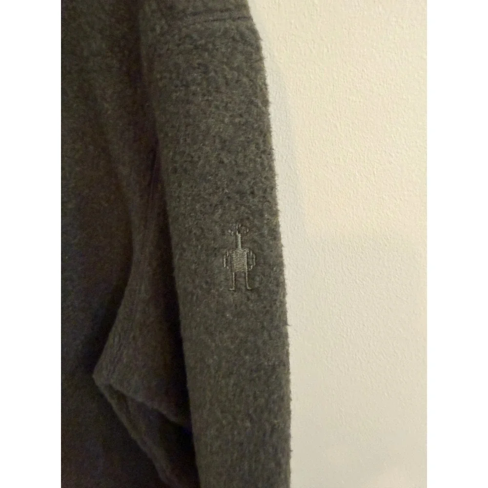 Smartwool Hudson Trail Fleece Half Zip Sweater Mens XL Dark Green Hiking